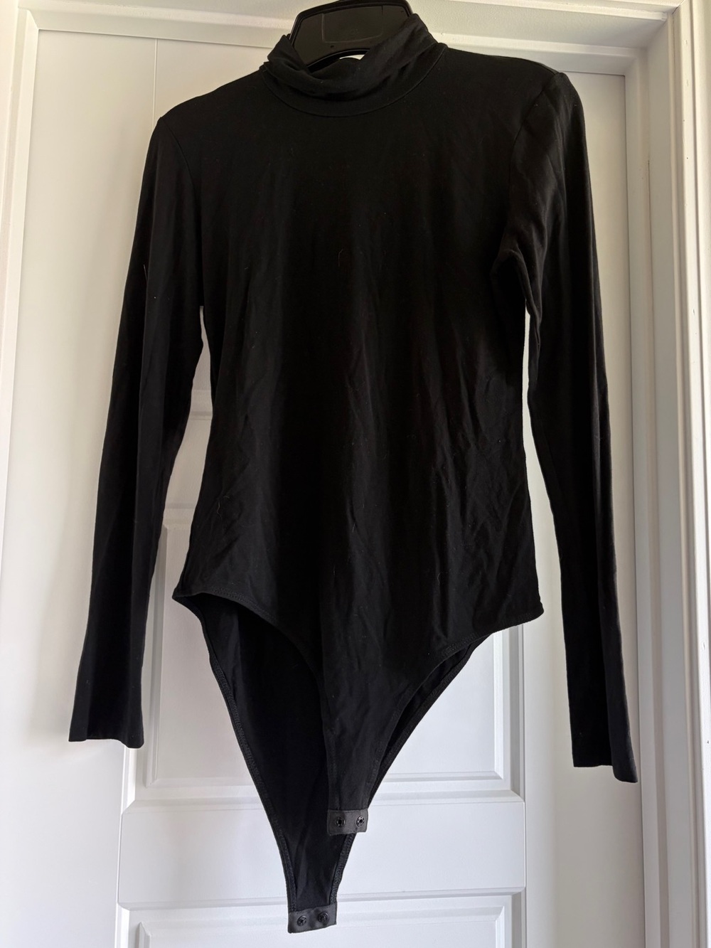 Amazon Black Long-Sleeve Turtleneck Bodysuit